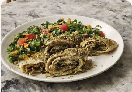 ساندوتش البيض والزعتر